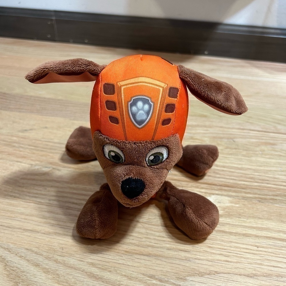 Paw Patrol Zuma Dog Plush Kids Toy Brown Orange